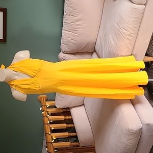 Rockabilly Halter dress, Size Small,  yellow